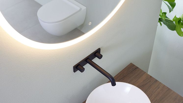 2023_ acanto wall-hung wc with turboflush_option mirro round_light on_ variform washbasin_hickory furniture_Big Size