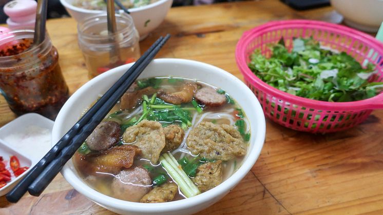 Spicy fish noodle soup
