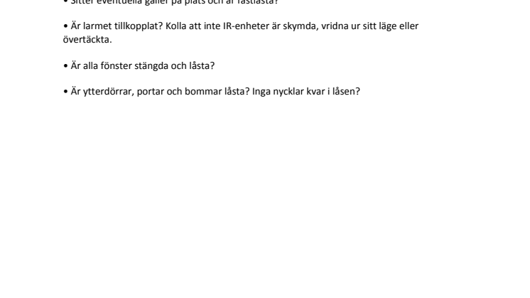 Förebyggande råd detaljhandel och butik