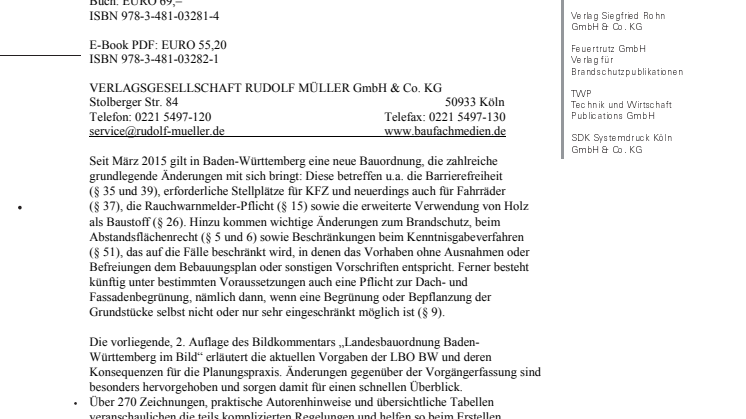 Landesbauordnung Baden-Württemberg im Bild