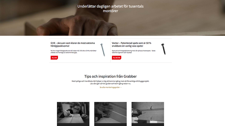 Nya grabber.se – byggd i Umbraco med fokus på produktsök