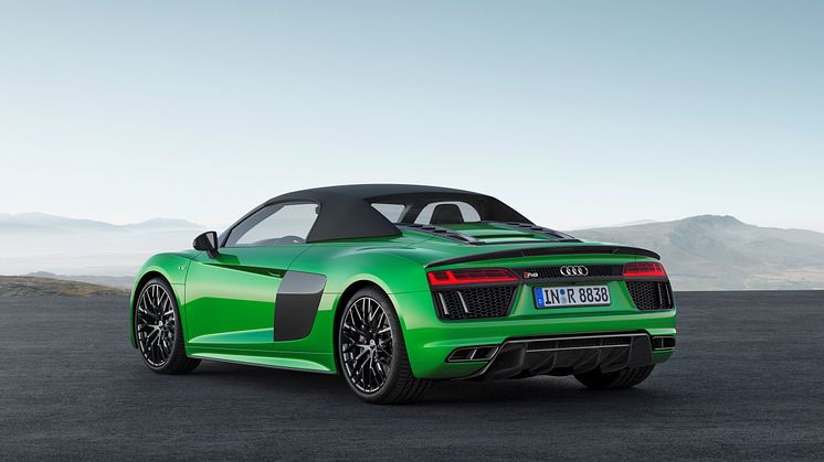 Audi R8 Spyder V10 plus (Micrommatagrøn)