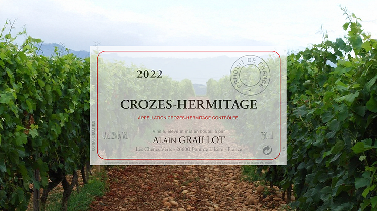 Tillfällig lansering - Alain Graillot Crozes-Hermitage 2022