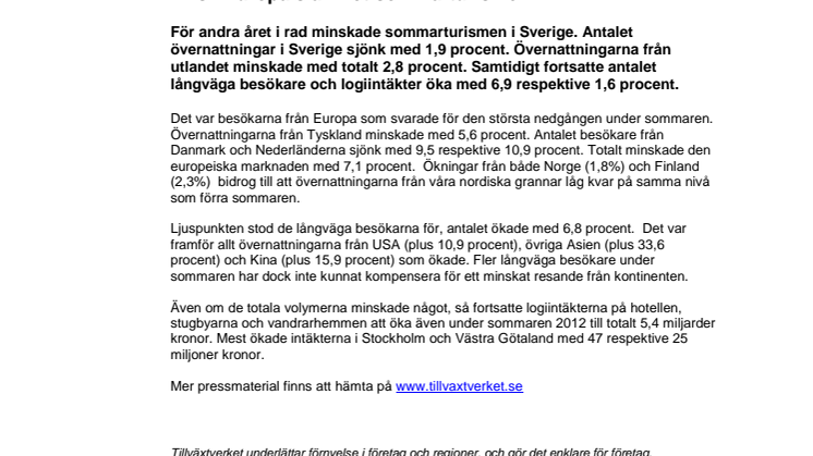 Kris i Europa slår mot sommarturismen