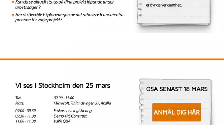 Full kontroll över alla delar i dina projekt? 