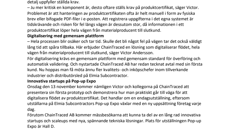 Dags att digitalisera produktcertifikaten