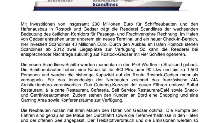 Volle Kraft voraus für Rostock–Gedser: Scandlines treibt Schiffneubau- und Hafenprojekte voran