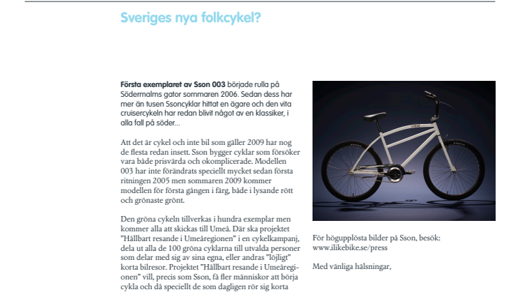 Sveriges nya folkcykel