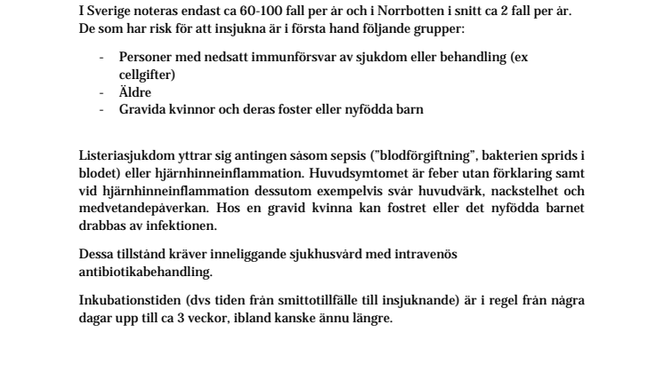 Information om listeria_region Norrbotten