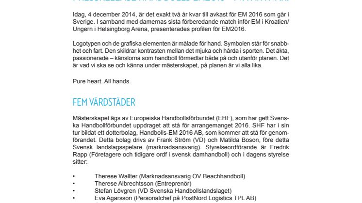 Release av EM 2016 logotype