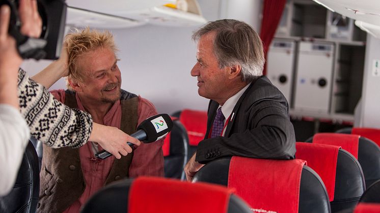 Peer Gynt observert på fly fra Oslo til Bergen
