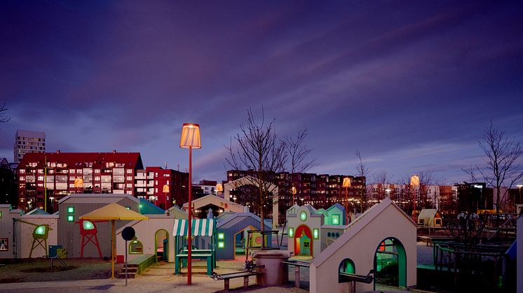 Kvällsbild Hyllievångsparken