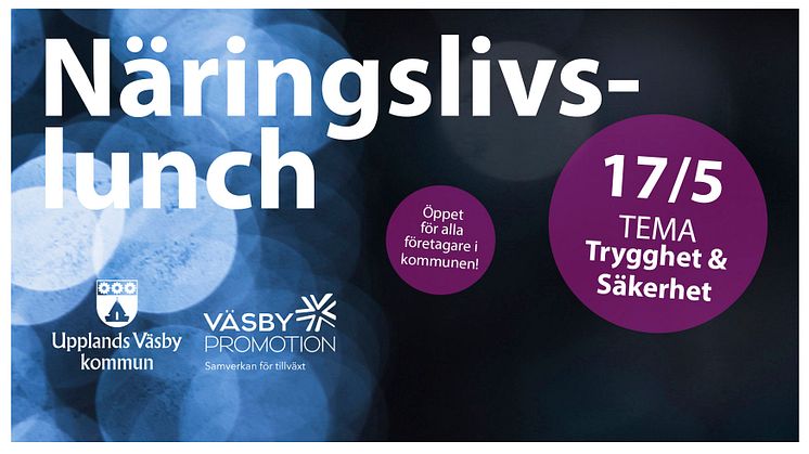 Näringslivslunch tema Trygghet och Säkerhet