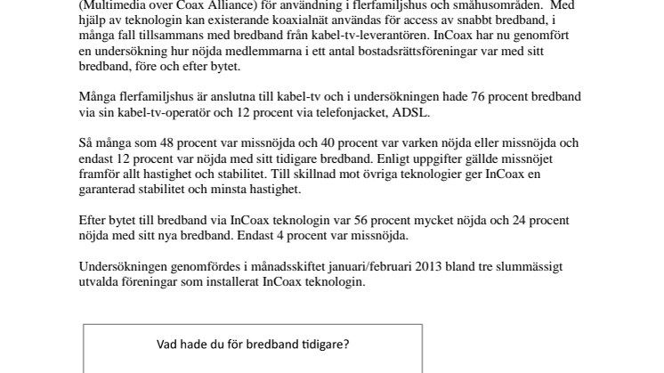 Många missnöjda med bredband från kabel-TV