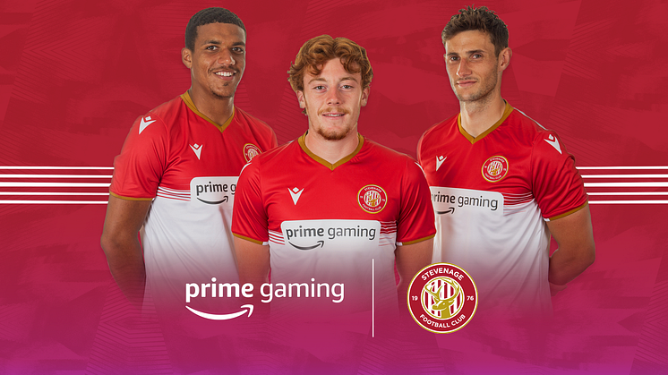 Amazon’s Prime Gaming Signs Two-Year Shirt Sponsorship with Stevenage FC