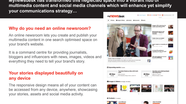 The online newsroom: the heart of your storytelling strategy 