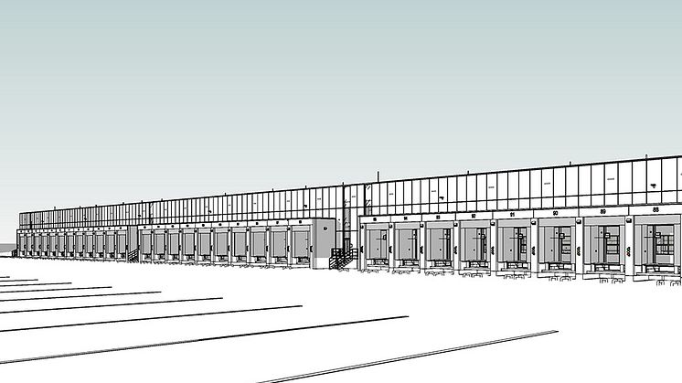 Zona Logistică 4 va avea o suprafață de 14.170 m2 și 33 de rampe