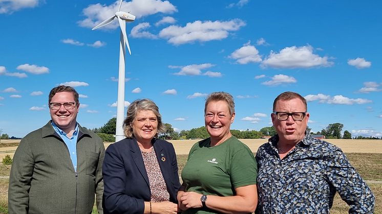 Linus Hannedahl, Birte Sandberg, Annette Linander och Patrik Holmberg.
