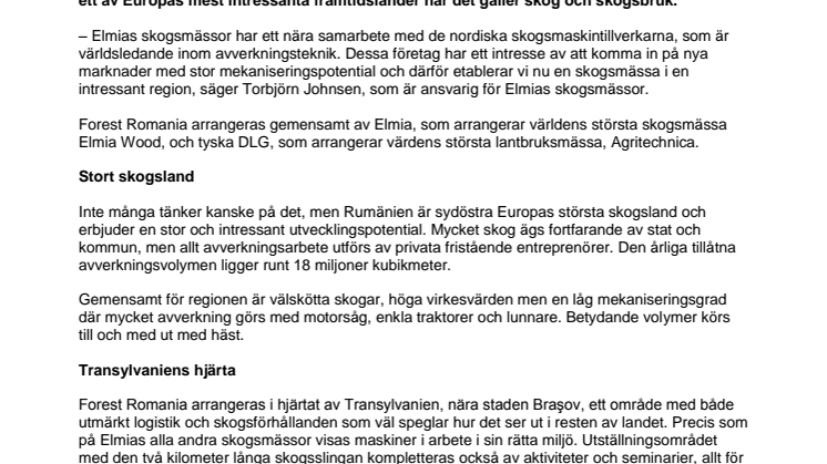 ​Premiär för Elmia utomlands