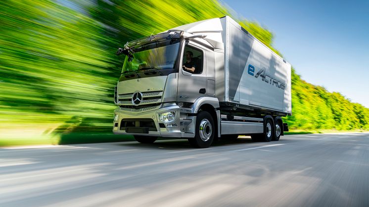 Verdenspremiere på den fuldelektriske Mercedes-Benz eActros