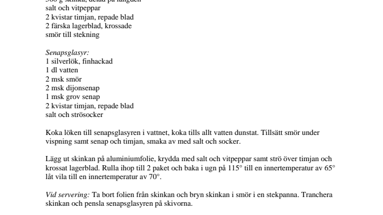 Recept, rustik elegans