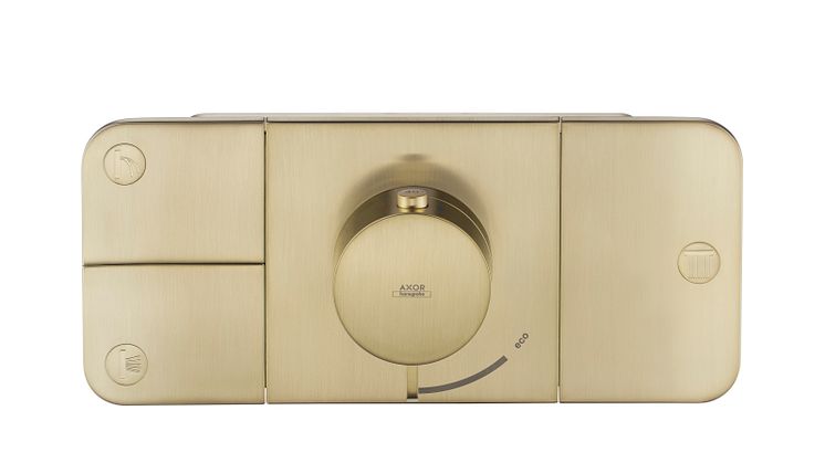Axor One_Thermostat_Brushed_Brass