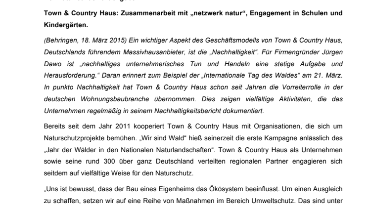 Internationaler Tag des Waldes: Der Natur etwas zurückgeben!