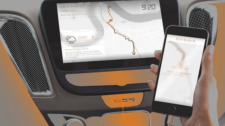 Az ‘Embark’ alapötlete egy taxiszolgáltatás, ami egy külön erre fejlesztett alkalmazással és elektromos hajtású, önvezető autókból álló járműflottával működik.