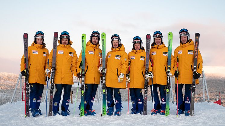 Skicross-landslaget säsongen 2019/2020.