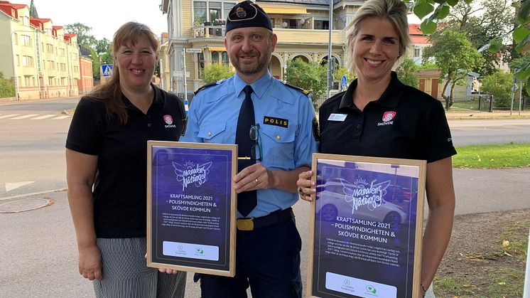 Skövde kommuns och Polismyndighetens ”Kraftsamling 2021” är Månadens Nätängel juli