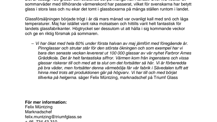 Värmerekord och glasshysteri i Sverige!