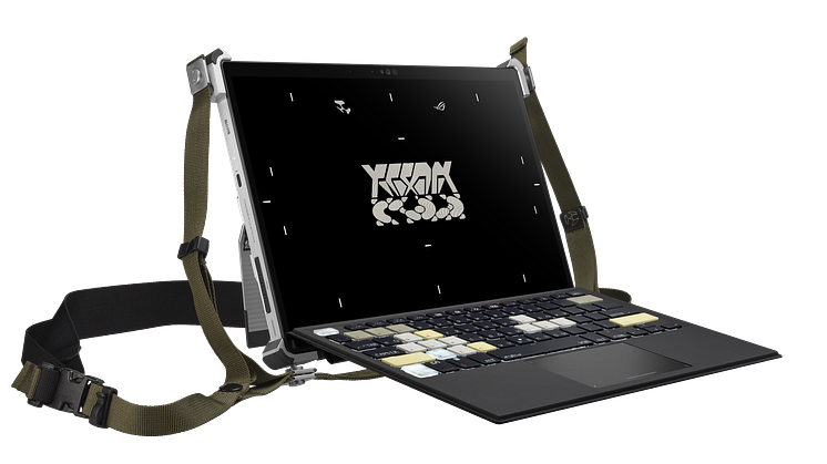 Z13-ACRNM RMT02 with keyboard and main strap attached