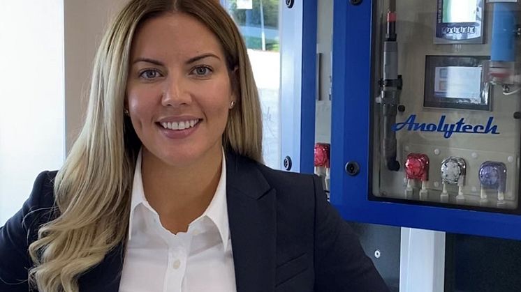 Sandra Lindström, VD för Anolytech - Nyckeln för oss är att kunna drifta, uppdatera och underhålla programmeringen, men också att ta fram nya styrsystem och versioner.