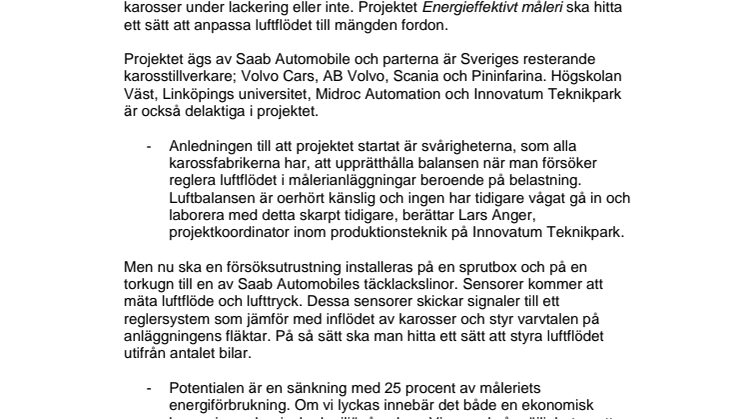 Energieffektivt måleri i framtidens fordonsfabriker
