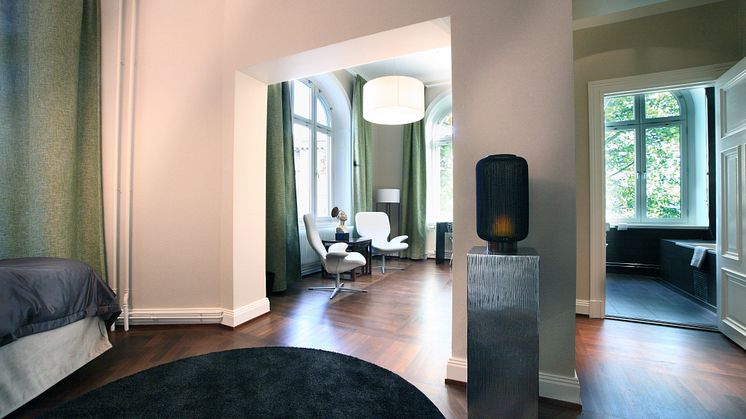 Guest room at Lydmar Hotel, Stockholm, by Stylt Trampoli