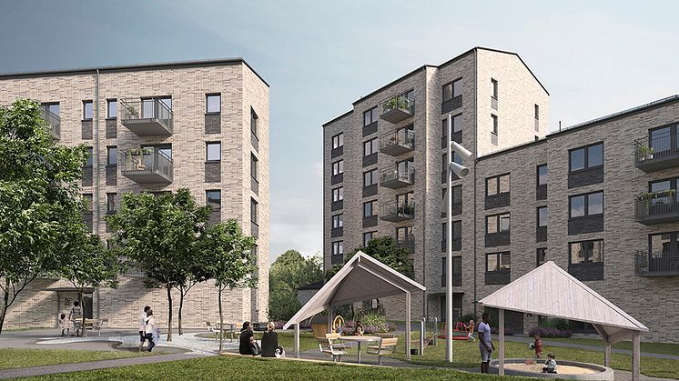 Nu startar uthyrningen av 87 nya lägenheter i Bergsjön