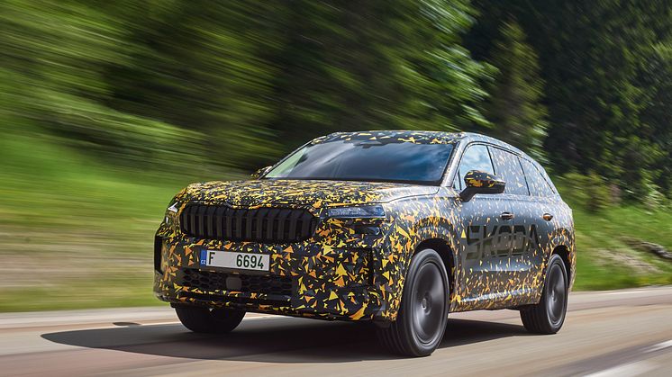 Ny Škoda Kodiaq i camouflage
