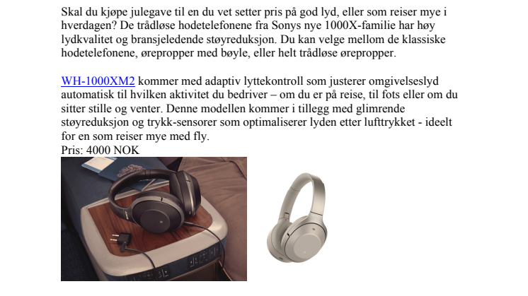 Årets harde pakker fra Sony 