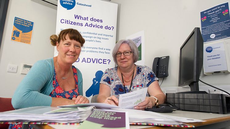 L-R: Allison Ferris and Money Advice Caseworker, Lynn Crawford.