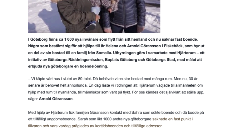 De öppnar upp sitt hem för nyanlända