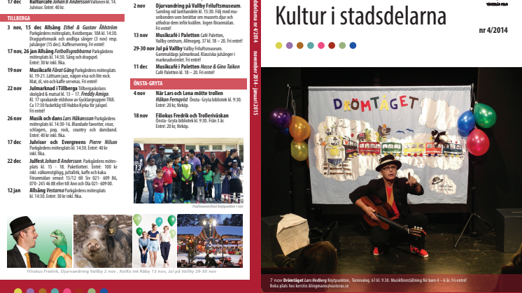 Kultur i stadsdelarna nr 4 2014