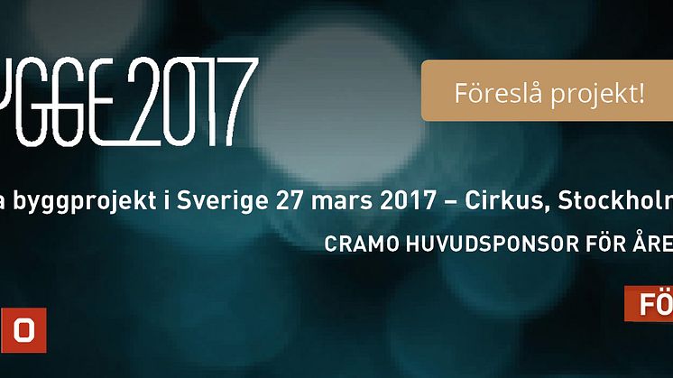 Cramo är huvudsponsor för Årets Bygge 2017 och uppmuntrar alla skickliga kunder att verkligen visa upp sina bästa projekt.