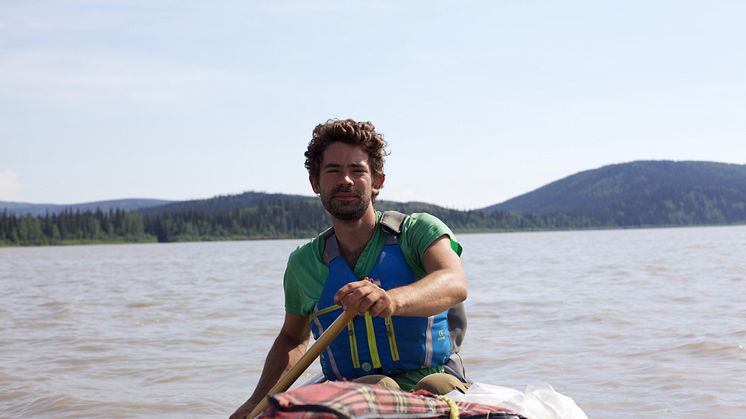 Hi-res image - Ocean Signal - Canoeist and writer Adam Weymouth during his journey down the Yukon River 