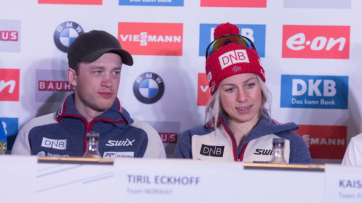 Tarjei og Tiril fra VM i Oslo i 2016. Foto: NordicFocus