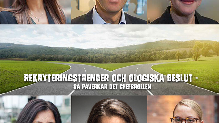 Seminarium:  Rekryteringstrender och ologiska beslut - så påverkar det chefsrollen