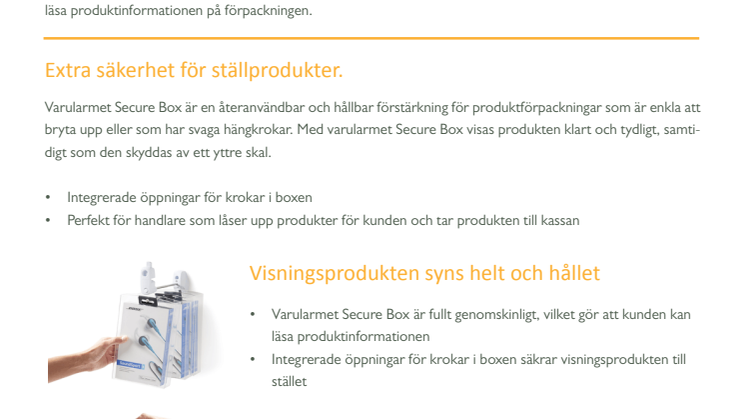 PDF: Förstärkt stöldskydd för elektroniska tillbehör