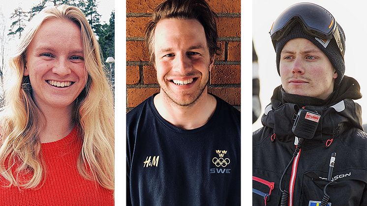 Fr.v. Hanna Barkegren, Niklas Eriksson och Fredrik Sätherberg