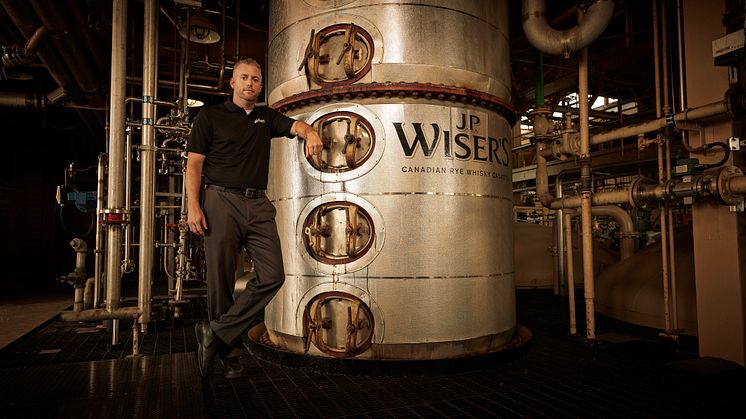 J.P. Wiser's Canadian Whisky column still