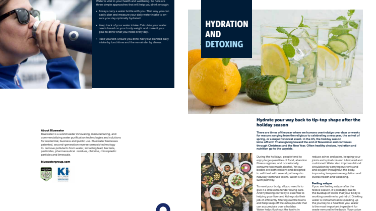 Hydrate your way back to tip-top shape after a holiday season