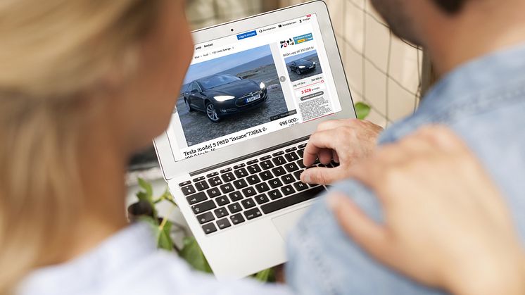 Nu tittar Blockets besökare mer på elbilar än på andra biltyper.